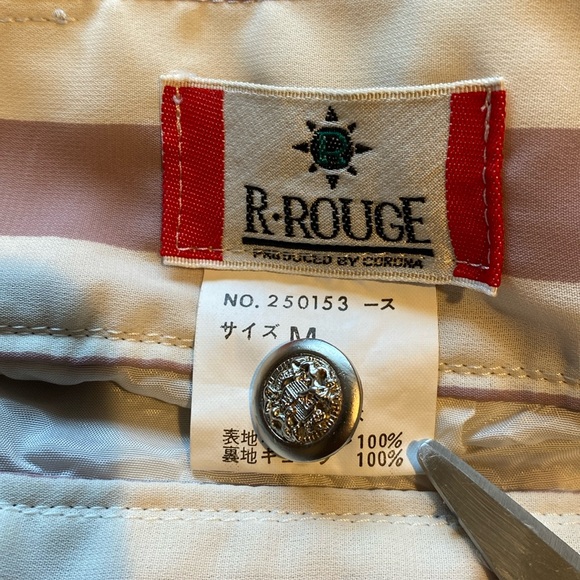 R-Rouge Striped Shorts: Size Medium - Picture 8 of 9